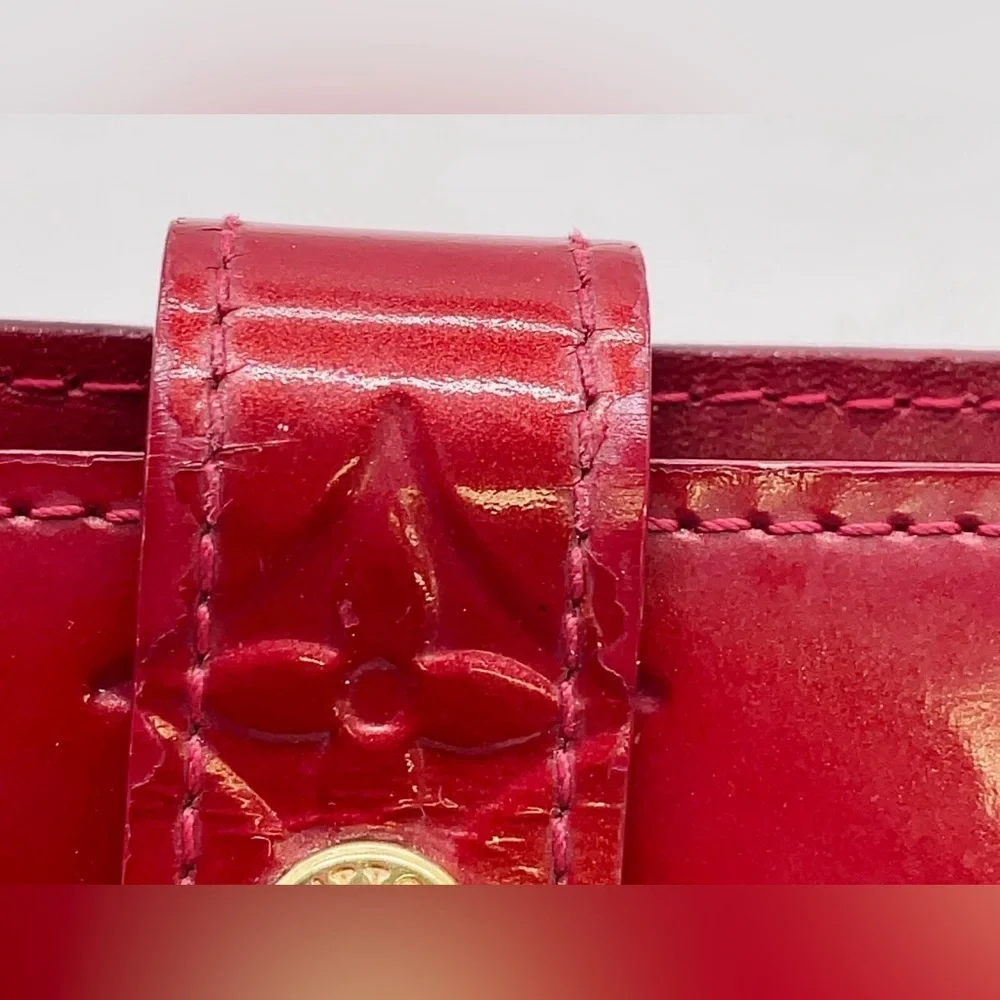 Auth Louis Vuitton Monogram Vernis Agenda PM Notebook Cover W/Box & Dust Bag